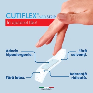 Plasturi Impermeabili Cutiflex Strip Mare, 10 buc - Img 5