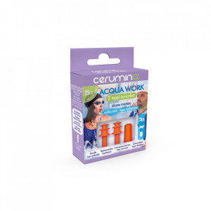 Cerumina ACQUA WORK – dopuri pentru urechi din silicon injectat, 2 bucăți - Img 1