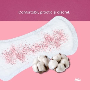 Absorbante Zilnice Bumbac 100% Pocket Illa, 20 buc - Img 4