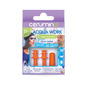 Cerumina ACQUA WORK – dopuri pentru urechi din silicon injectat, 2 bucăți - Img 2