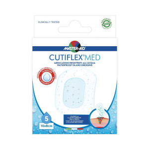 Pansament impermeabil steril Cutiflex Med Steril Master-Aid, 10x6 cm, 5 bucăți