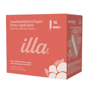 Tampoane Bumbac Organic Super Cottonlock Illa, 16 buc