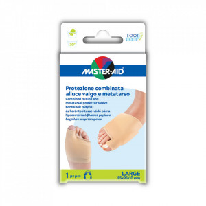 Manşon combinat protecție monturi (Hallux Valgus) și metatarsal Foot Care 1 buc LARGE