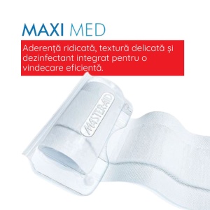Pansament Rolă Maxi Med 6×50 cm cu Clorhexidină - Img 2
