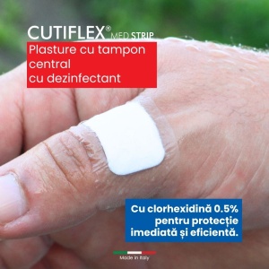 Plasturi Impermeabili Cutiflex Strip Mare, 10 buc - Img 3