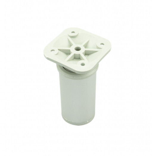 Picior model GARNI, 100 mm, finisaj aluminiu