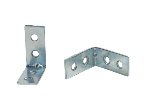 Coltar metalic IFL pentru lemn, otel zincat alb, diverse dimensiuni, l=15 mm, g=1.5 mm
