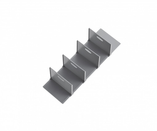 Set 4 separatoare inferioare cos jolly Preciso pentru corp de 150 | 200 mm, finisaj antracit