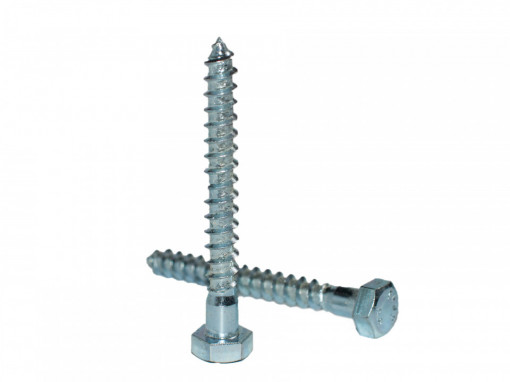 Surub cap hexagonal pentru lemn DIN 571, Ø 8 mm