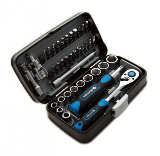 Trusa 38 piese CrV 1/4"; HT1R462