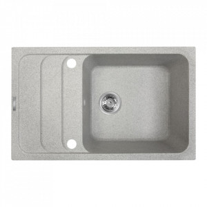 Chiuveta VLG 740x460 mm, 1 cuva, finisaj chinchilla