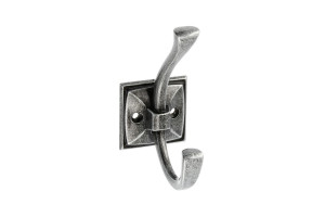 Cuier model SMOK, 2 carlige, finisaj Negru mat | Cupru antic | Gri antic | Antic auriu - Img 2