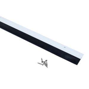 Garnitură etanșare și izolare ușă, aplicată, TPE, suport aluminiu, 1000 mm, alb / maro - Img 7