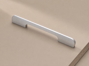 Mâner metalic IFL model W4002 pentru mobilă, finisaj aluminiu, 128/192/320 mm - Img 4