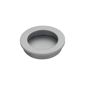 Maner metalic ingropat mobilier, model Mira, Ø 35 mm, finisaj aluminiu | crom lucios | negru mat - Img 4