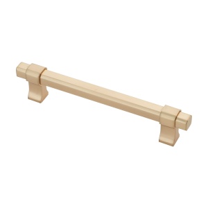 Maner metalic pentru mobilier, model Dava, distanta dintre gauri = 160 | 256 mm, finisaj auriu mat