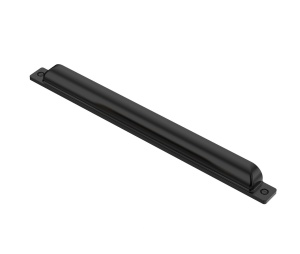 Maner metalic tip scoica pentru mobilier, model Galatea, distanta dintre gauri = 160 mm, finisaj auriu mat - Img 2
