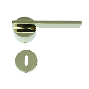 Maner pentru usi si rozeta P, model ESUS, FI 54x155 mm, finisaj auriu lucios