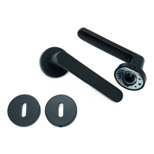 Maner pentru usi si rozeta P, model TIBRUS, FI 54x135 mm, finisaj negru mat