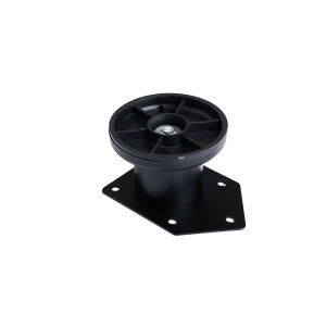 Picior mobilier reglabil din metal FI 42, finisaj negru, 50 / 80 / 100 mm - Img 4