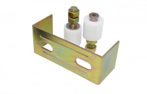 Placa tip U si 2 role ghidaj poarta FI 41 x 43/90 mm - Img 1