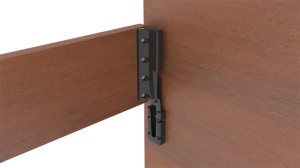 Set demontabili Letto pentru pat fixare la 90 grade , plastic negru - Img 5