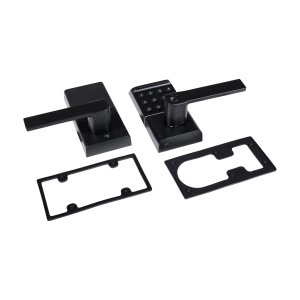 Set mâner smart cu broască Codex Grip, amprentă, cod, card și aplicație Tuya, negru - Img 8