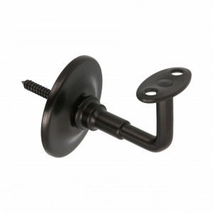 Suport mana curenta din lemn, Ø70x74.5 mm, finisaj negru mat