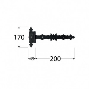 Balamale decorative pentru porti model ZBD - Img 2