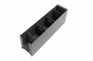 Cos jolly Preciso, laterale metalice tip box, pentru corp de 150 | 200 mm, finisaj antracit - Img 2