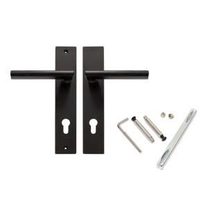 Maner cu sild pentru usi, model STRAJA, Y90, 240x45 mm, finisaj negru mat - Img 5