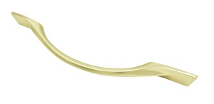 Maner metalic pentru mobilier, model Tara, distanta dintre gauri = 128 | 192 mm, finisaj auriu mat - Img 2