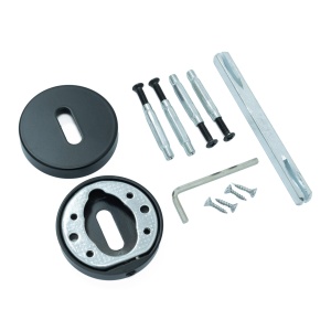 Maner pentru usi si rozeta P, model TIBRUS, FI 54x135 mm, finisaj negru mat