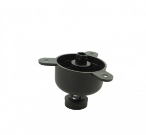  Picior cescuta 3 prinderi aplicate, H=27 mm, finisaj negru