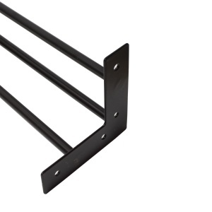 Picior metalic pentru mese model TRINITY, otel, H=406 | 710 mm, finisaj negru mat - Img 8