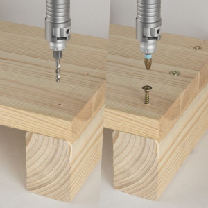 Set burghie si biti Wolfcraft lemn metal