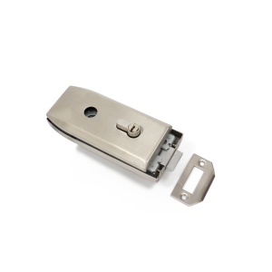 Set broasca si maner pentru usa din sticla 10-12 mm, model NEXA, asimetrica, finisaj inox - Img 7