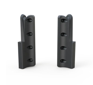 Set demontabili Letto pentru pat fixare la 90 grade , plastic negru - Img 2