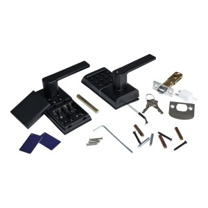 Set mâner smart cu broască Codex Grip, amprentă, cod, card și aplicație Tuya, negru - Img 5