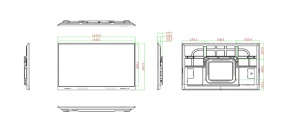 Tabla interactiva cu touch screen pentru sali de clasa 65 inch