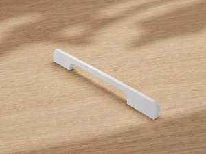 Mâner metalic IFL model W4002 pentru mobilă, finisaj alb mat, 128/192/320 mm