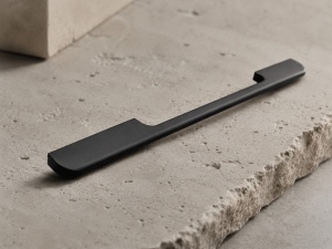 Mâner metalic IFL model W4002 pentru mobilă, finisaj negru, 128/192/320 mm