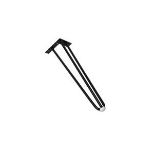 Picior metalic pentru mese model TRINITY, otel, H=406 | 710 mm, finisaj negru mat - Img 5