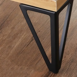 Picior pentru blat masa, model TRIGLAV, H=720 mm, finisaj negru mat - Img 2
