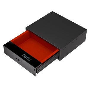 Seif tip sertar pentru dressing, corp de 800 mm, 764x400x150 mm, finisaj negru - Img 1