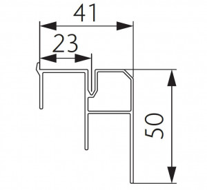 Sine duble inferioare pentru sistem ESTERNO 80 - Img 2