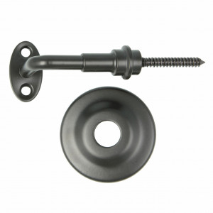 Suport mana curenta din lemn, Ø70x74.5 mm, finisaj negru mat
