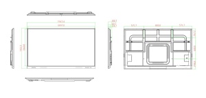 Tabla interactiva cu touch screen pentru sali de clasa 86 inch
