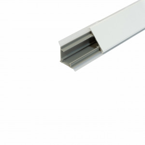 Inaltator triunghiular alb IFL IT pentru  blat | Plinta antistrop triunghiulara pentru blat aluminiu | alb | negru triunghiular IFL IT pentru  blat | Plinta antistrop alba triunghiulara pentru blat 