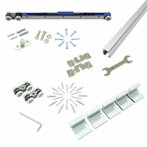Kit complet VOLO 80 pentru glisare usi lemn cu amortizare, max. 80 kg, L=2000 mmm
